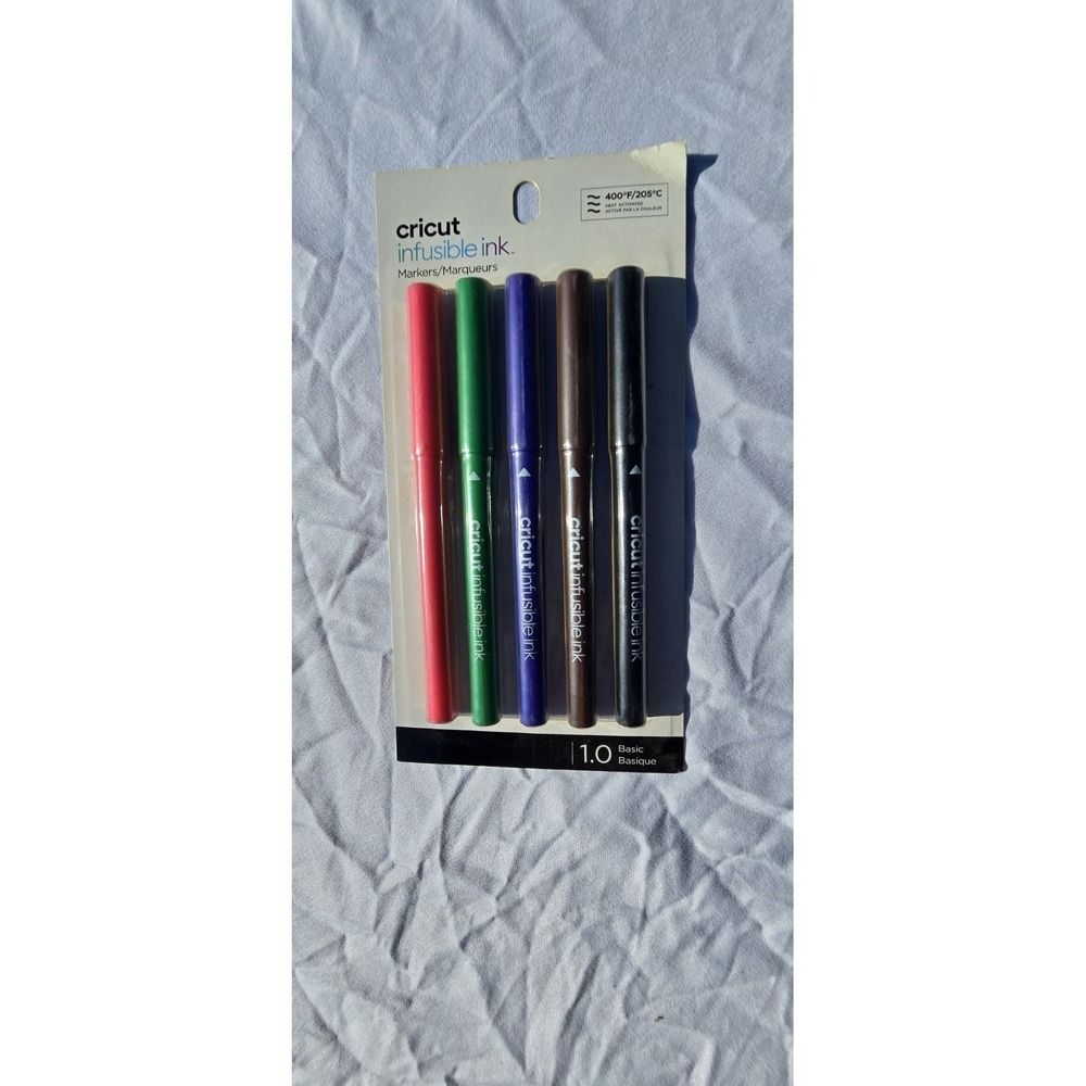 Cricut Infusable Ink Pens (1.0mm). BASIC color palette - 5 pens (2006256)